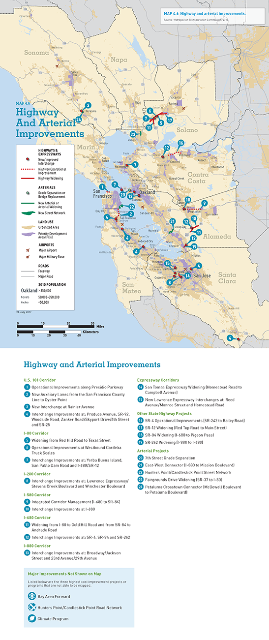 MAP 4.6 Highway and Arterial Improvements